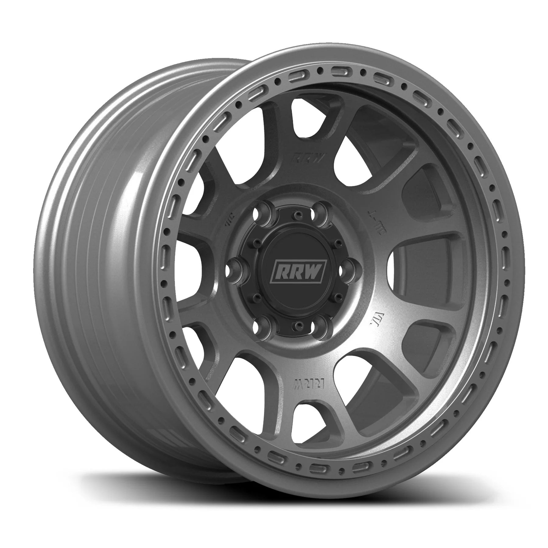 17x8.5 RRW RR5-H Flow Form Hybrid Gunmetal Wheel 6x5.5 Bolt Pattern 25mm Offset