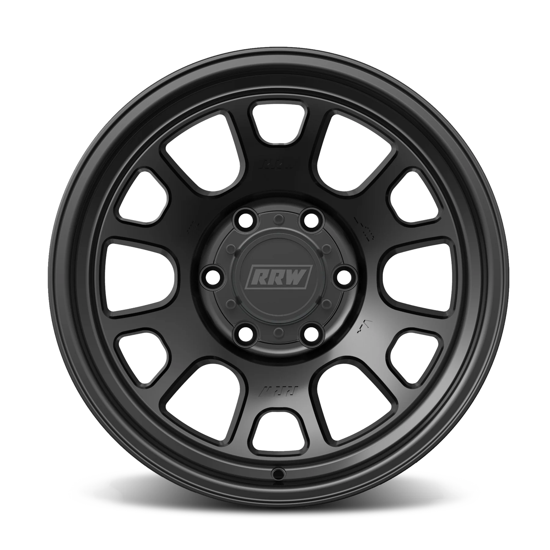 17x8.5 RRW RR5-S Flow Formed Matte Black Wheel 6x5.5 Bolt Pattern 25mm Offset