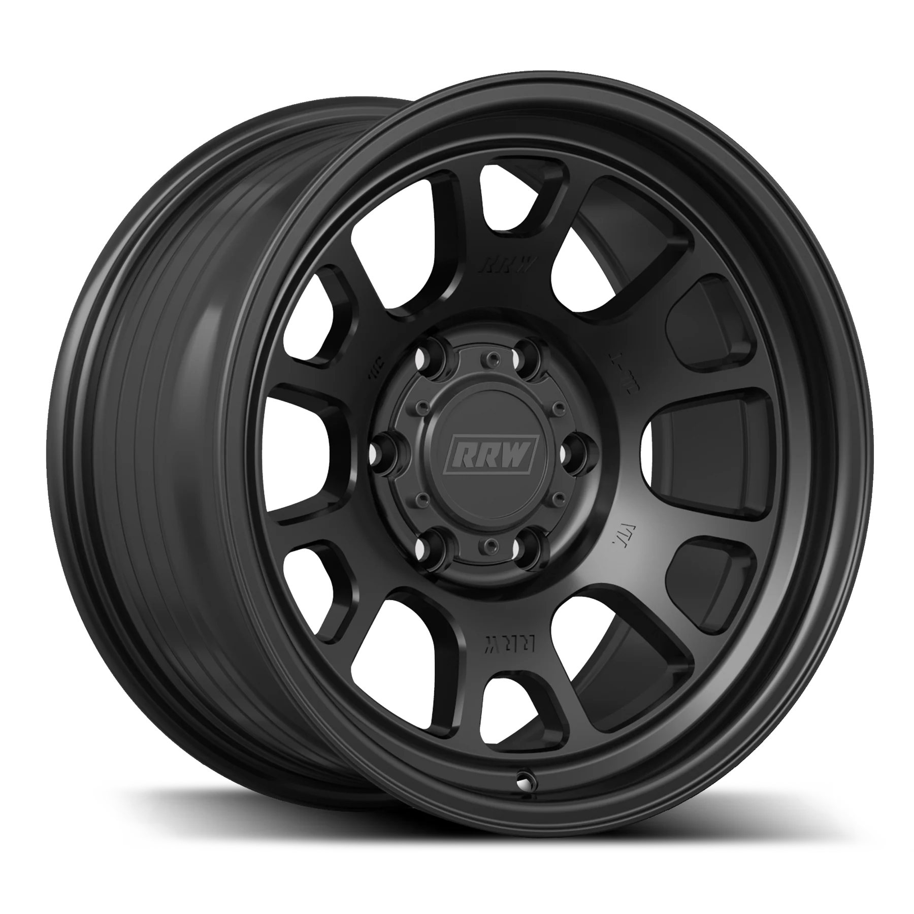 17x8.5 RRW RR5-S Flow Formed Black Wheel 6x5.5 Bolt Pattern -12mm Offset