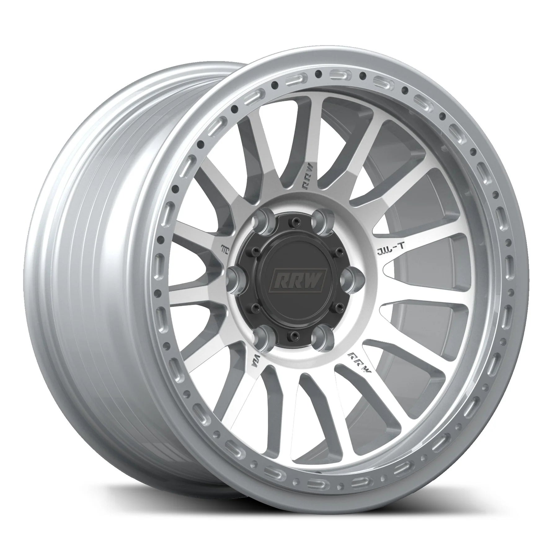 17x8.5 RRW RR7-H Flow Formed Hybrid Brushed Wheel 6x5.5 Bolt Pattern -12mm Offset