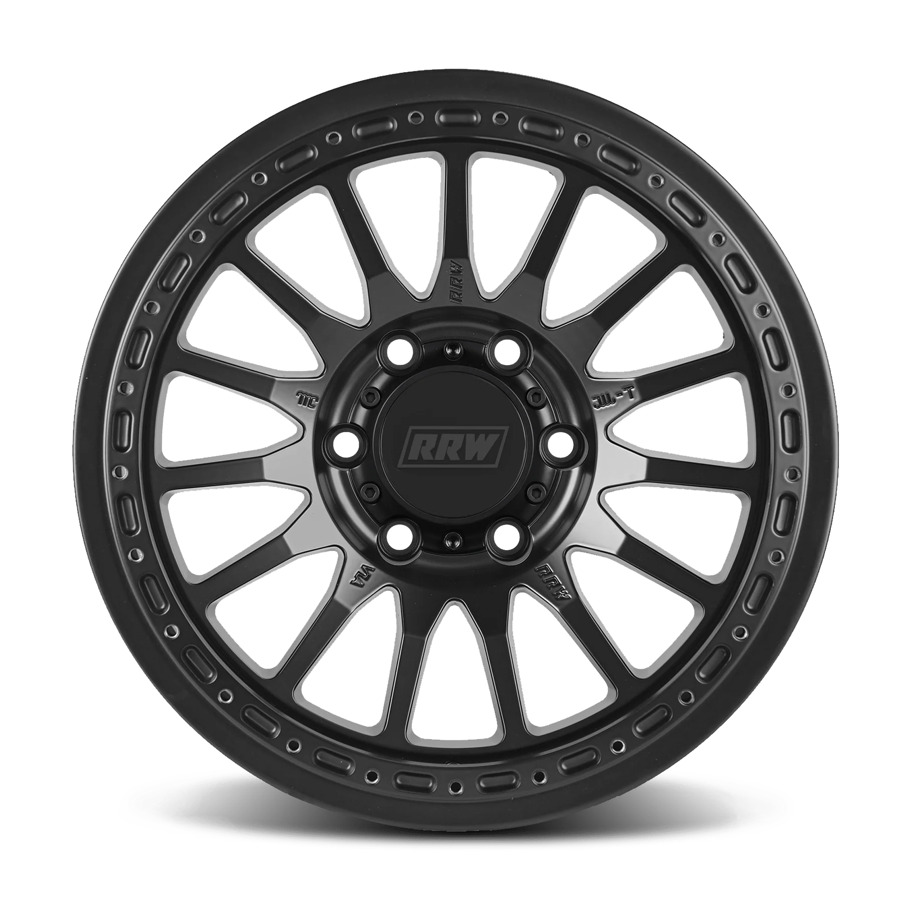 17x8.5 RRW RR7-H Flow Formed Hybrid Black Wheel 6x5.5 Bolt Pattern 0mm Offset