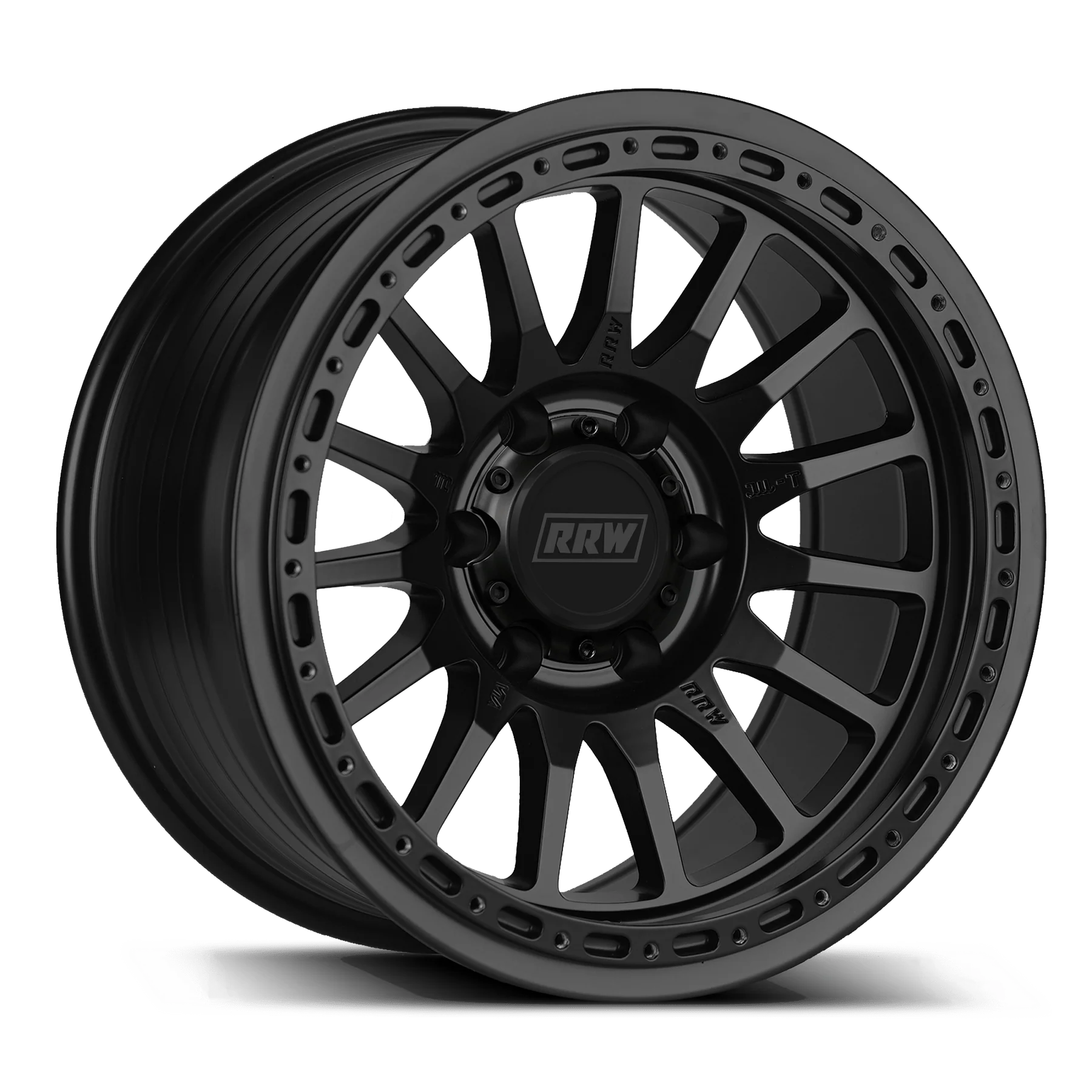 17x8.5 RRW RR7-H Flow Formed Hybrid Black Wheel 6x5.5 Bolt Pattern 0mm Offset