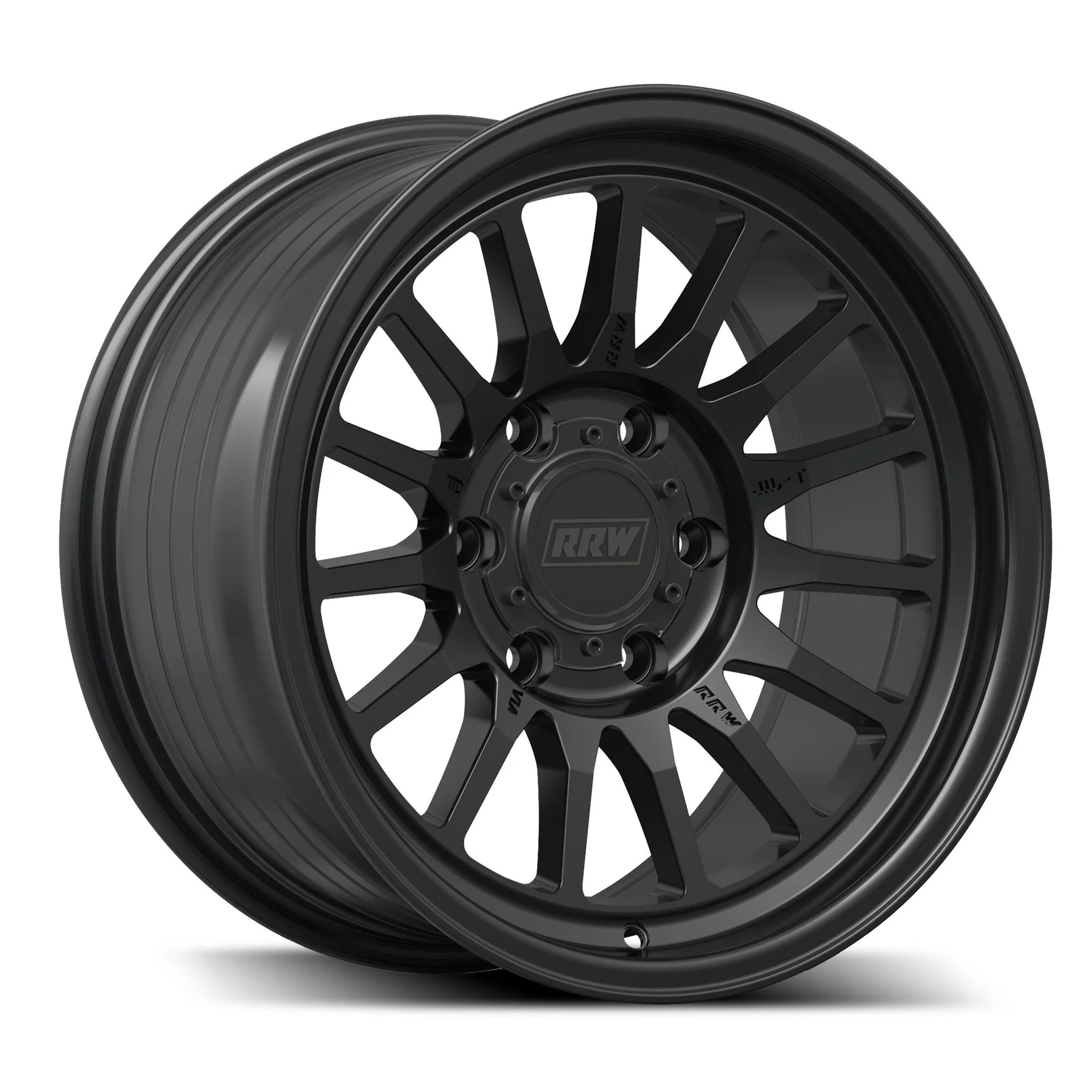 17x8.5 RRW RR7-S Flow Formed Black Wheel 6x5.5 Bolt Pattern -25mm Offset