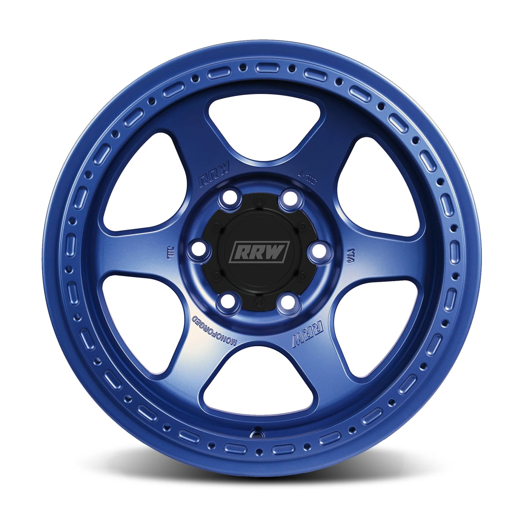 17x8.5 RRW RS2-H Forged Hybrid Graphite Blue Wheel 6x5.5 Bolt Pattern -38mm Offset