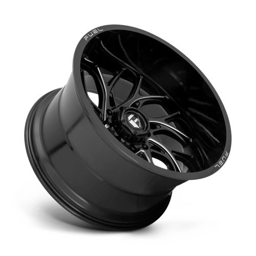 24x12 fuel off road d741 runner gloss black milled wheel 6x5.5 bolt pattern 44mm offset