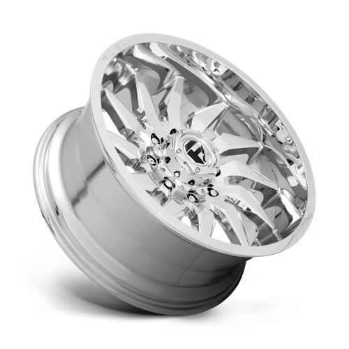 20x10 fuel off road d743 saber chrome wheel 6x5.5 bolt pattern 18mm offset