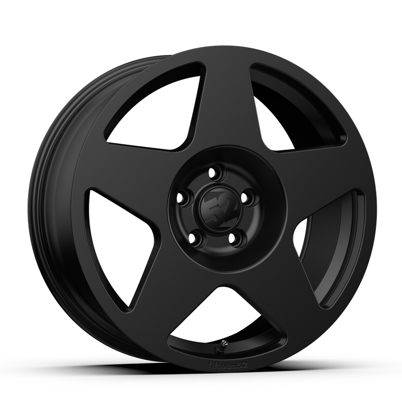 18x8.5 Fifteen 52 Tarmac Satin Black Wheel 5x4.5 Bolt Pattern +30mm Offset