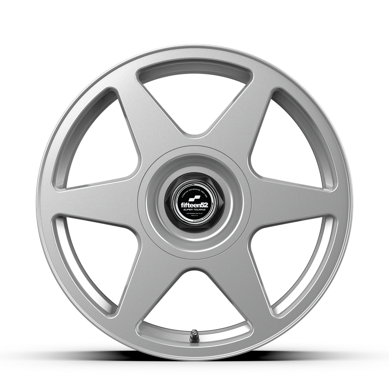18x8.5 Fifteen 52 Tarmac Evo Gloss Silver Wheel 5x4.5 Bolt Pattern +35mm Offset