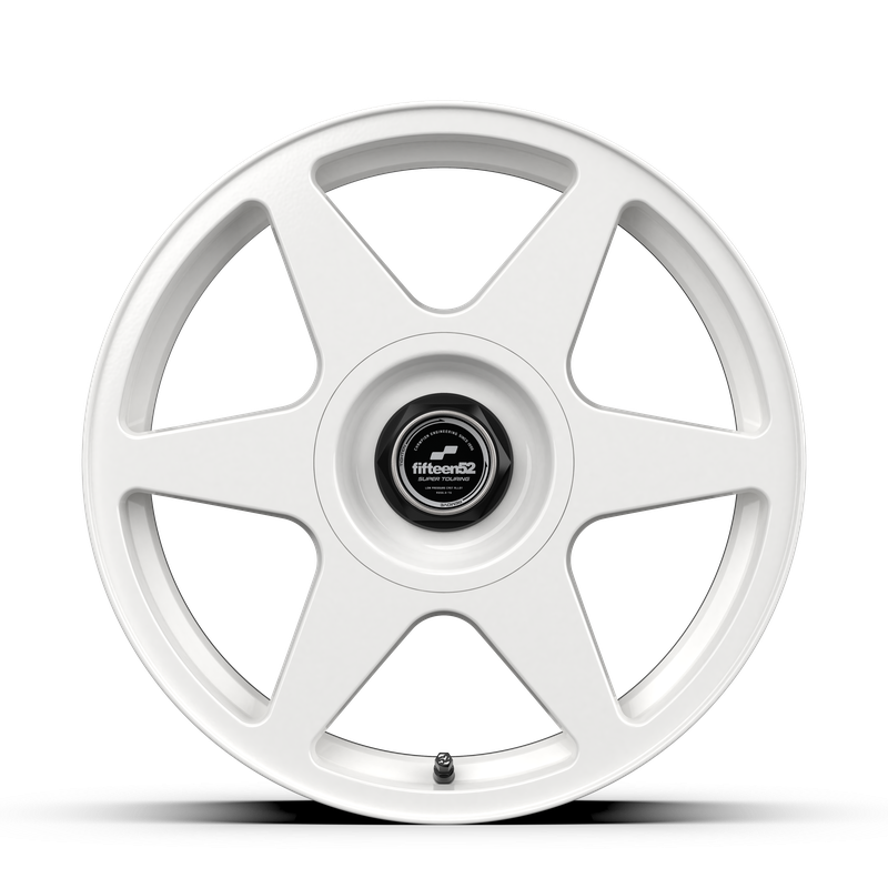 18x8.5 Fifteen 52 Tarmac Evo Gloss White Wheel 5x4.5 Bolt Pattern +35mm Offset