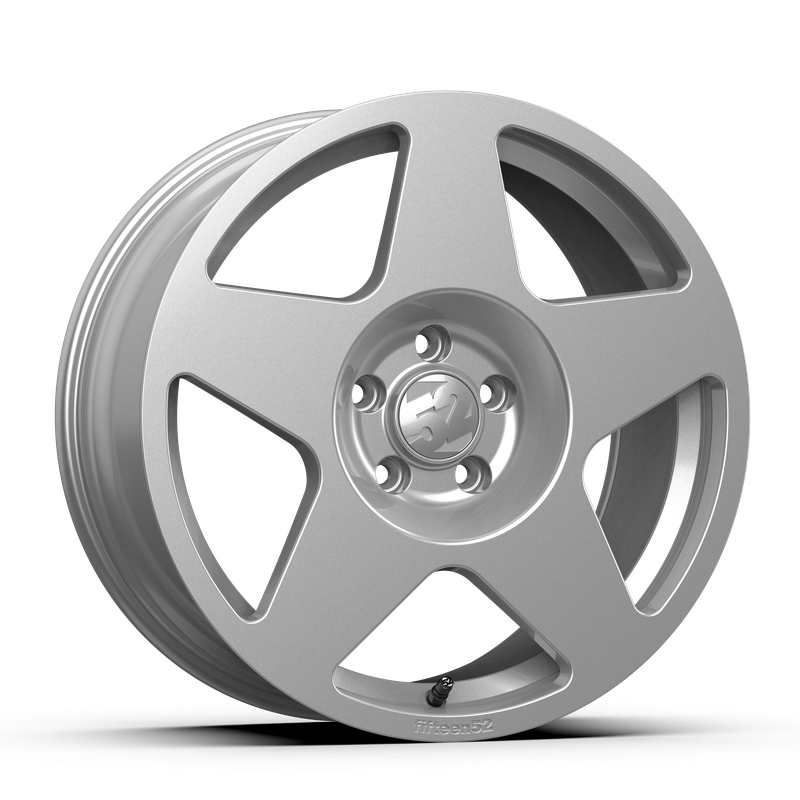 18x8.5 Fifteen 52 Tarmac Gloss Silver Wheel 5x4.5 Bolt Pattern +30mm Offset