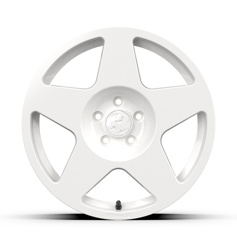 18x8.5 Fifteen 52 Tarmac Gloss White Wheel 5x4.5 Bolt Pattern +30mm Offset