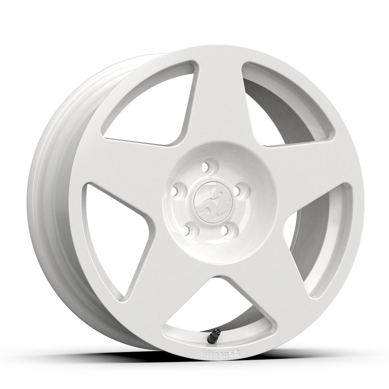 18x8.5 Fifteen 52 Tarmac Gloss White Wheel 5x4.5 Bolt Pattern +30mm Offset