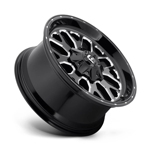 20x9 fuel off road d588 titan gloss black milled wheel 6x5.5 bolt pattern 1mm offset