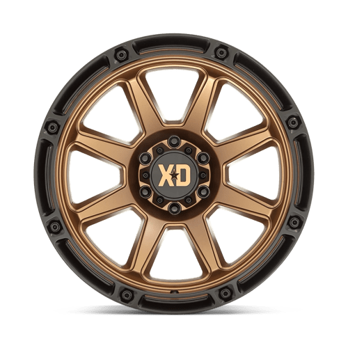 20x12 xd wheels xd863 titan matte bronze w black lip wheel 6x5.5 bolt pattern 44mm offset