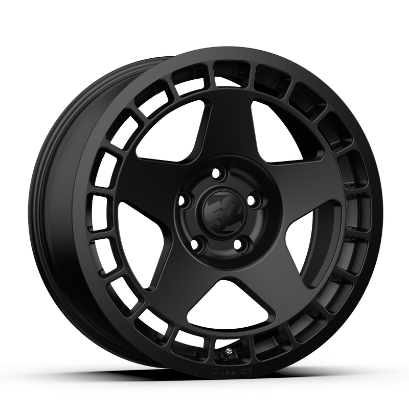 18x8.5 Fifteen 52 Turbomac Satin Black Wheel 5x4.5 Bolt Pattern +30mm Offset