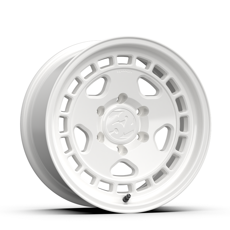 17x8.5 Fifteen 52 Turbomac HD Classic Gloss White Wheel 6x5.5 Bolt Pattern 0mm Offset