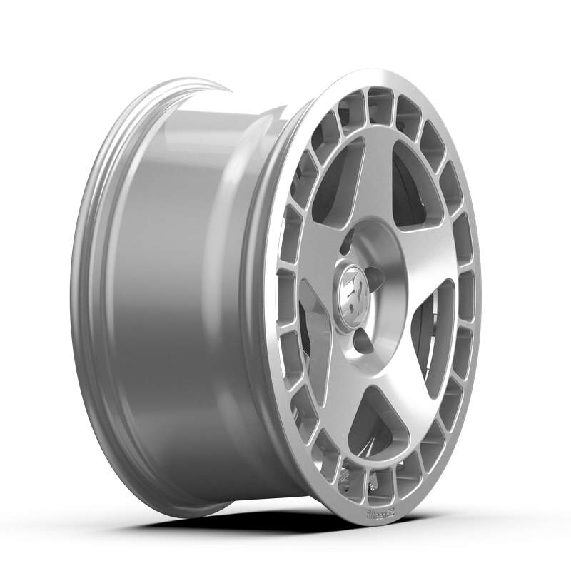 18x8.5 Fifteen 52 Turbomac Gloss Silver Wheel 5x4.5 Bolt Pattern +30mm Offset