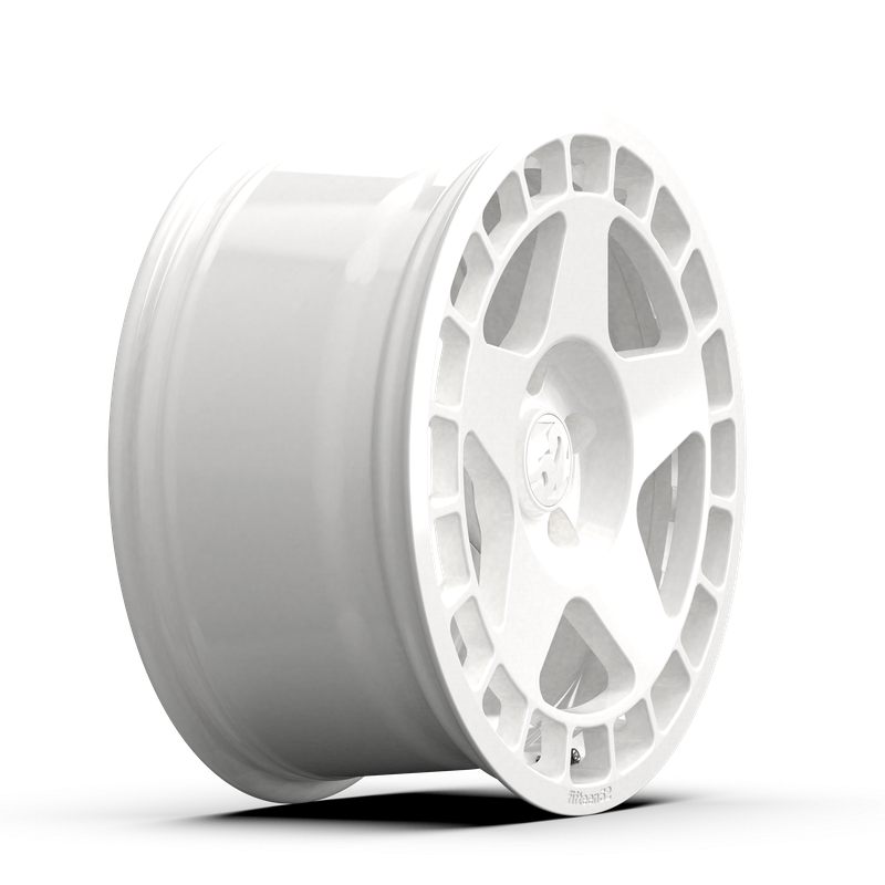 18x8.5 Fifteen 52 Turbomac Gloss White Wheel 5x4.5 Bolt Pattern +30mm Offset