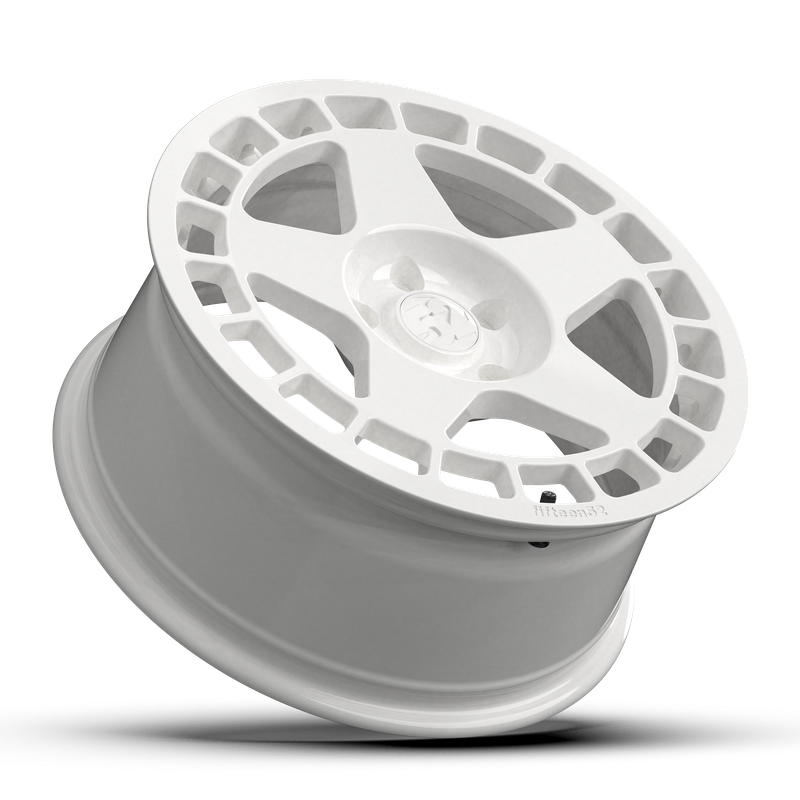 18x8.5 Fifteen 52 Turbomac Gloss White Wheel 5x4.5 Bolt Pattern +30mm Offset