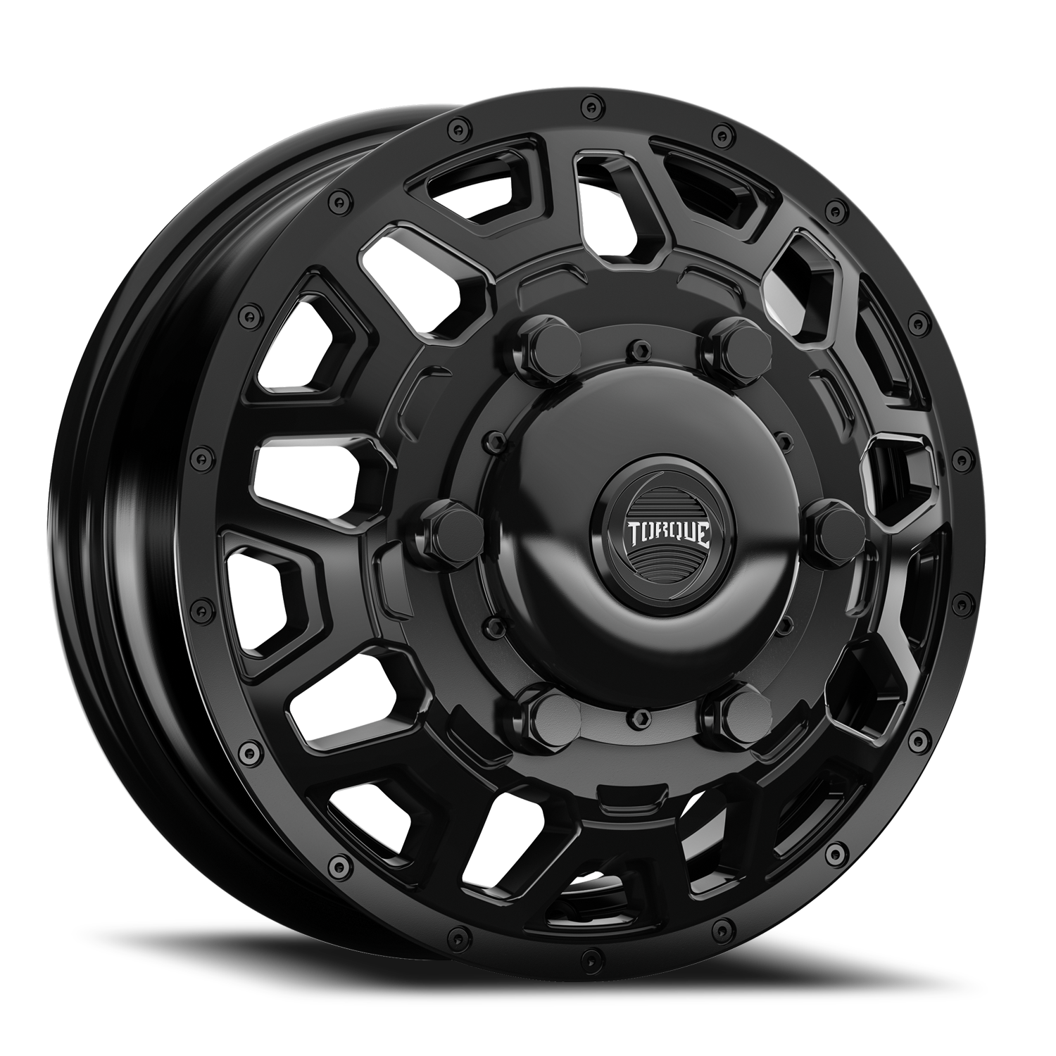16x6 Torque Wheels Rush TW514C Satin Black Wheel 8x6.5 Bolt Pattern 121.5mm Offset