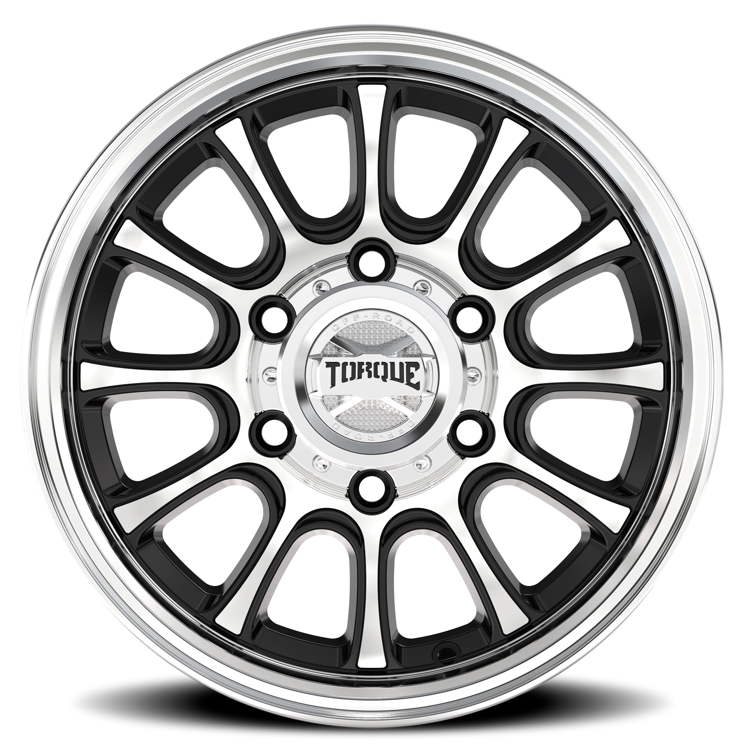 15x6 torque wheels transporter tw752c gloss black machined wheel 6x5 5 bolt pattern 0 offset