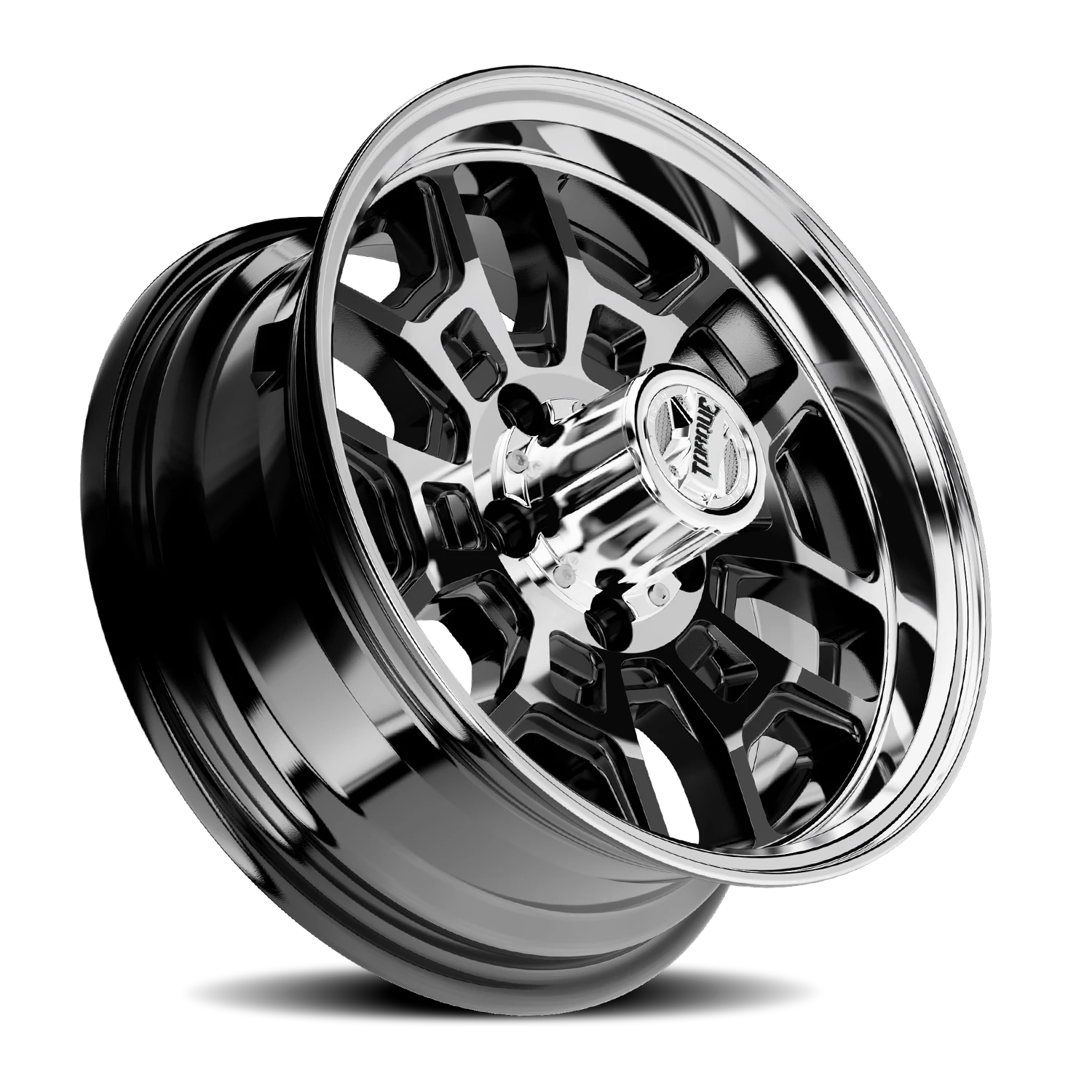 15x6 torque wheels hitch tw754c gloss black machined wheel 5x4 5 bolt pattern 0 offset