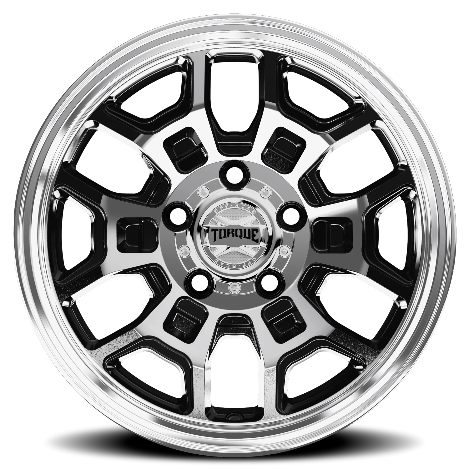 15x6 torque wheels hitch tw754c gloss black machined wheel 5x4 5 bolt pattern 0 offset