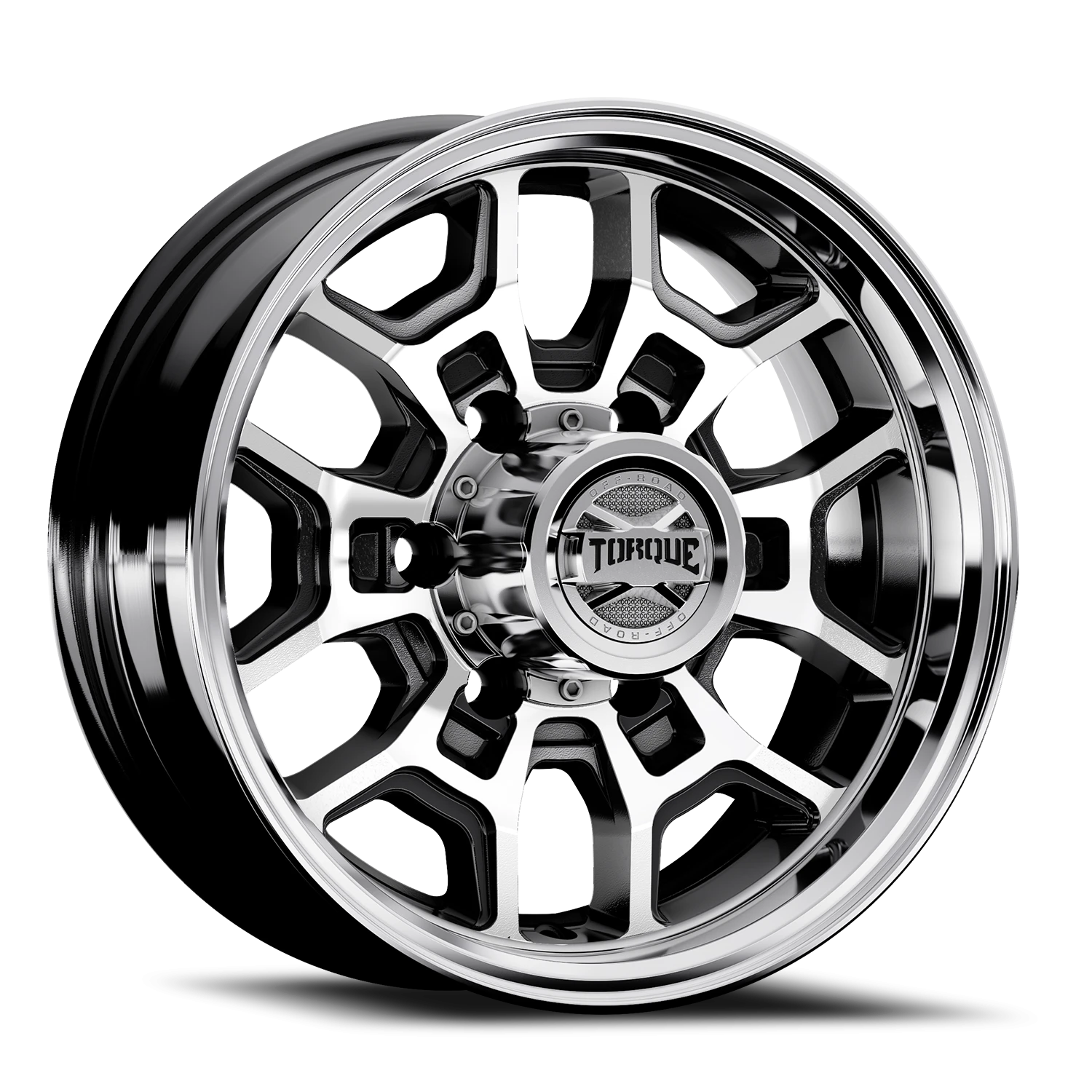 15x6 torque wheels hitch tw754c gloss black machined wheel 6x5 5 bolt pattern 0 offset
