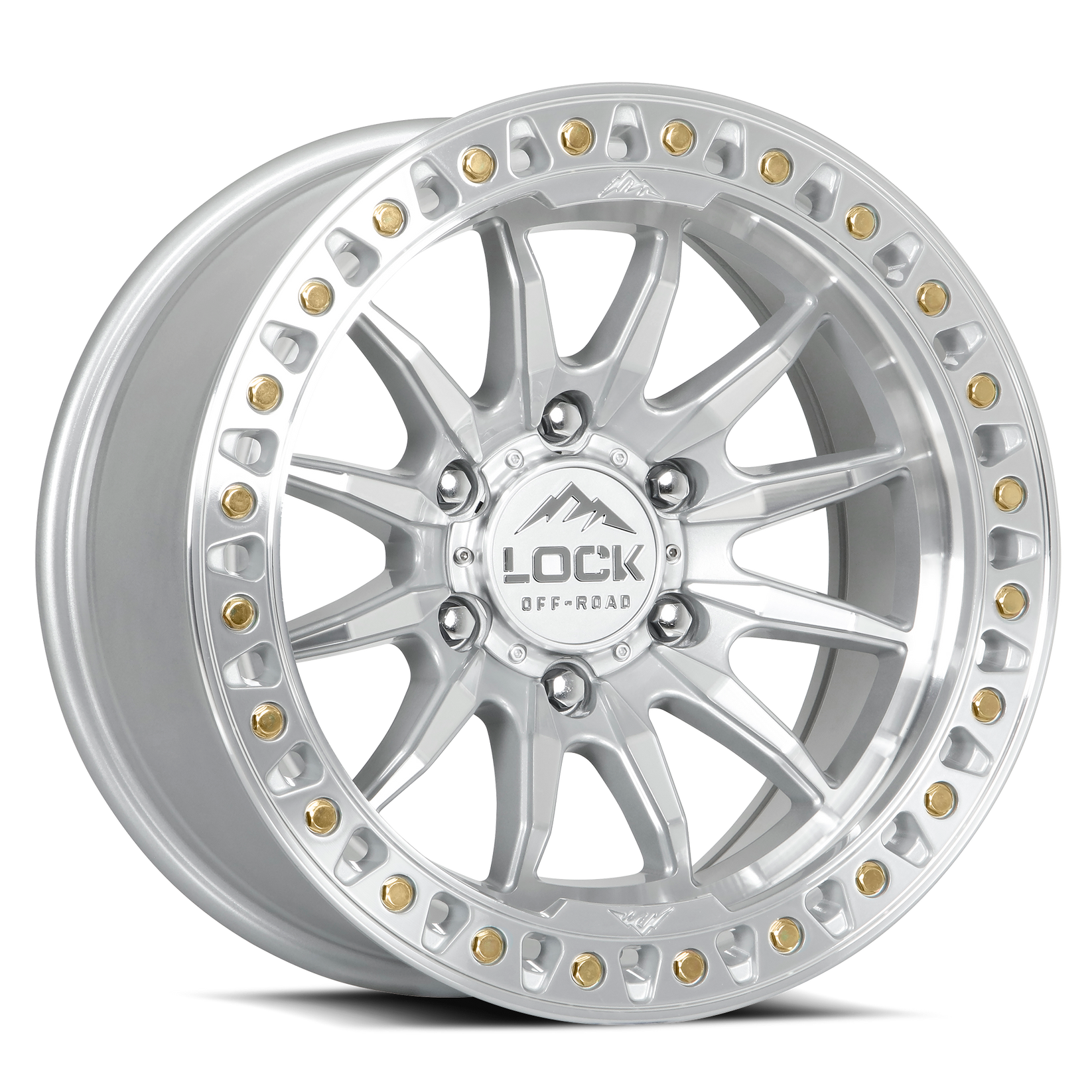 20x10 lock off-road trail machined clear coat wheel 6x5.5 bolt pattern 18mm offset