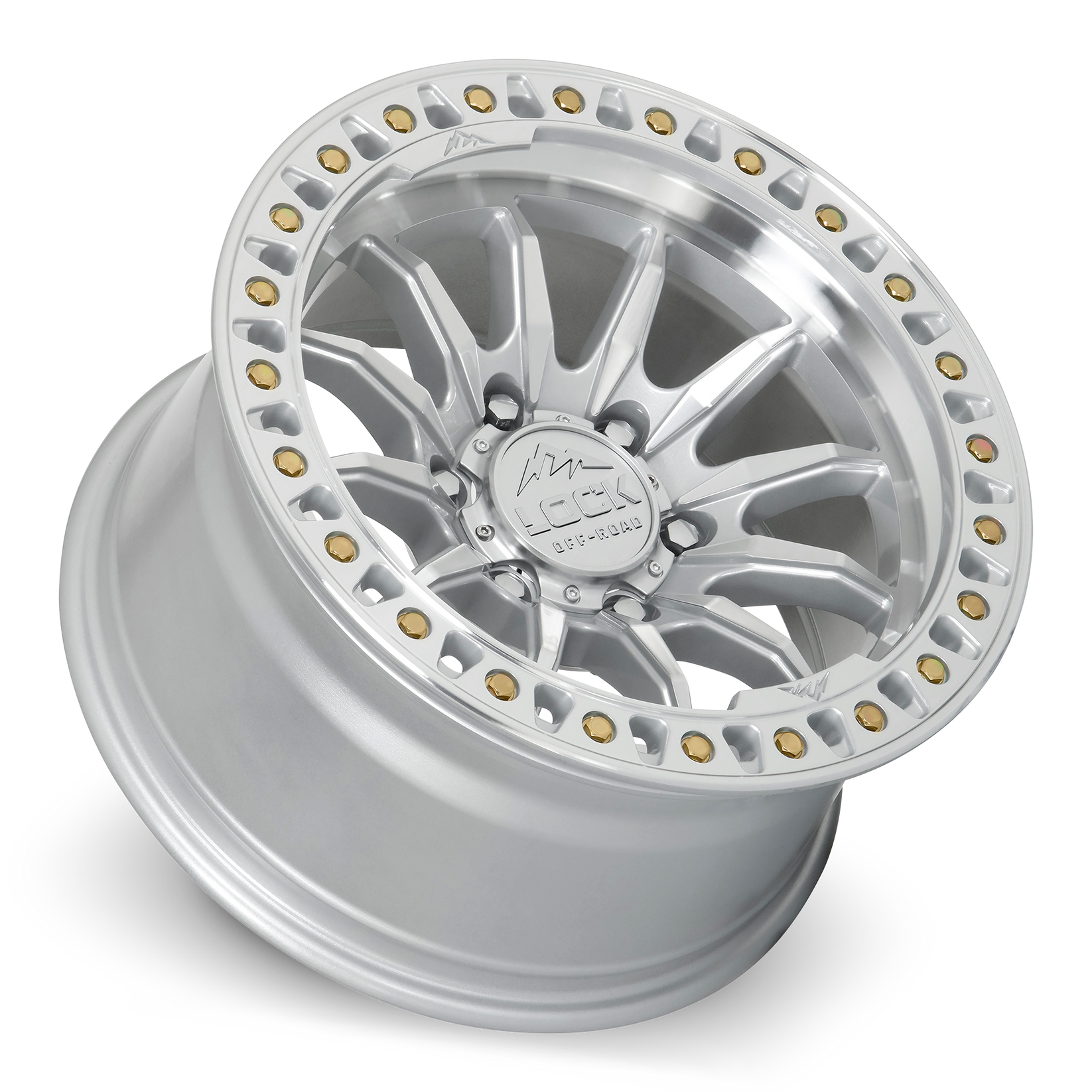 20x10 lock off-road trail machined clear coat wheel 6x5.5 bolt pattern 18mm offset