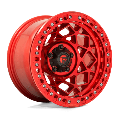 17x9 fuel off road d121 unit candy red beadlock wheel 6x5.5 bolt pattern 15mm offset