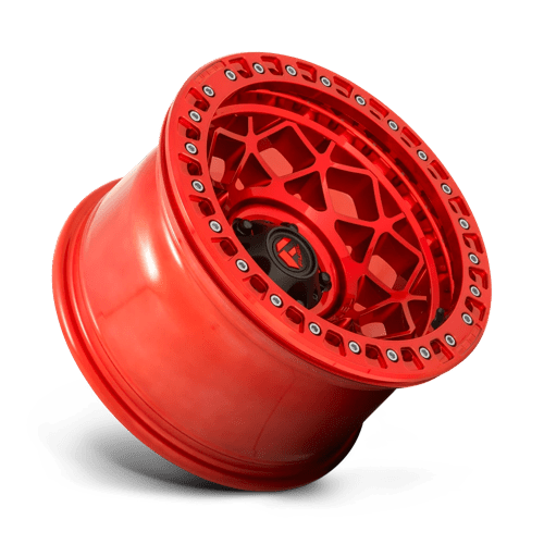 17x9 fuel off road d121 unit candy red beadlock wheel 6x5.5 bolt pattern 15mm offset