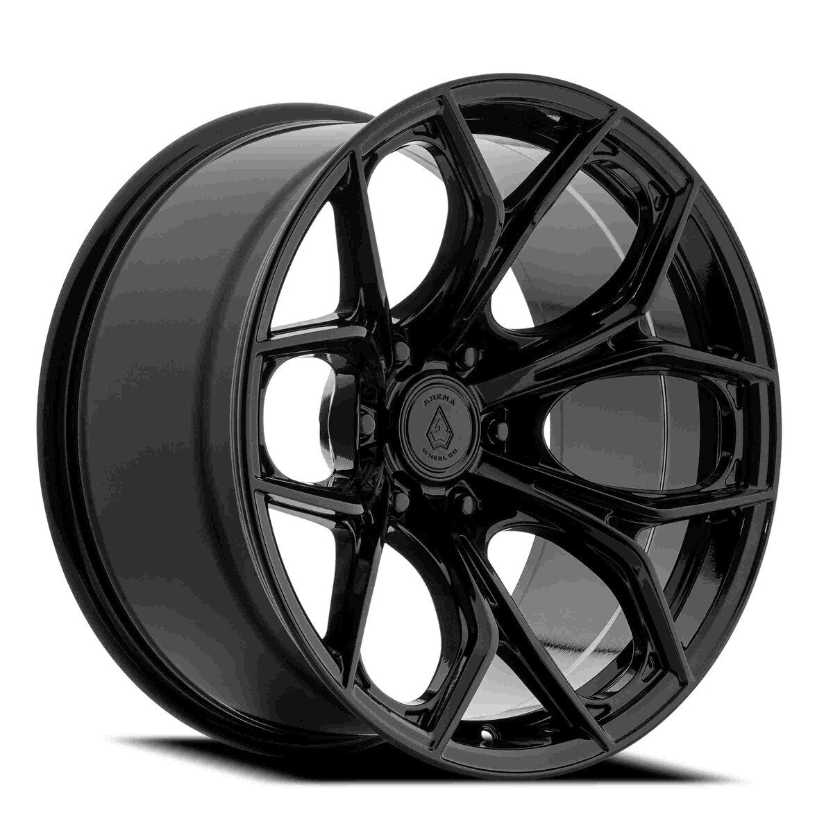 20x9 Arena A145 Valor Glossy Black Wheel 6x5.5 Bolt Pattern 1mm Offset