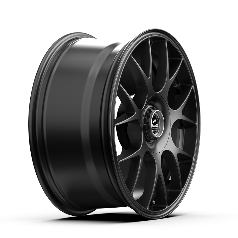 18x8.5 Fifteen 52 Vertex Satin Grey Wheel 5x4.5 Bolt Pattern +35mm Offset