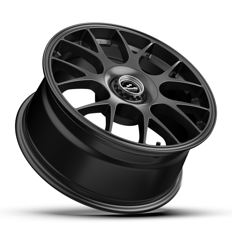 18x8.5 Fifteen 52 Vertex Satin Grey Wheel 5x4.5 Bolt Pattern +35mm Offset
