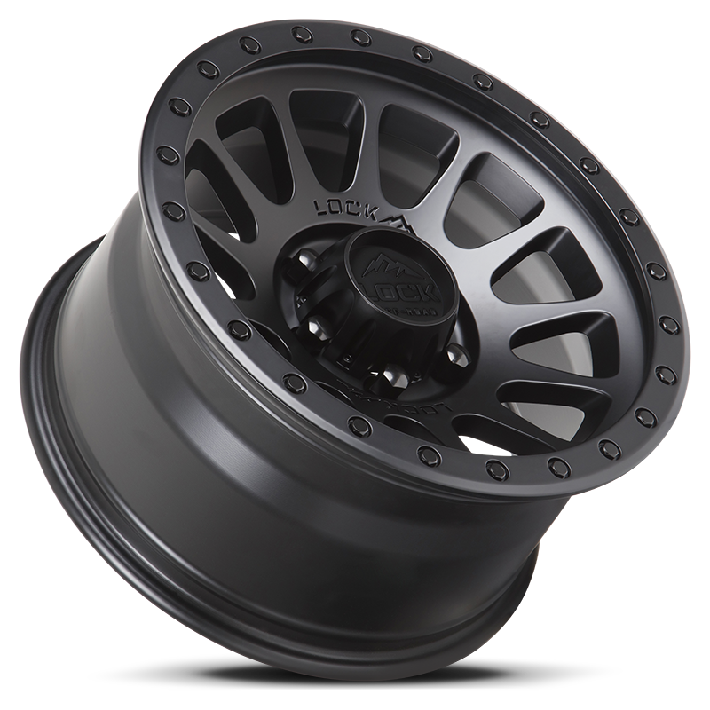 20x9 lock off-road yosemite matte black w matte black ring wheel 6x5.5 bolt pattern 18mm offset