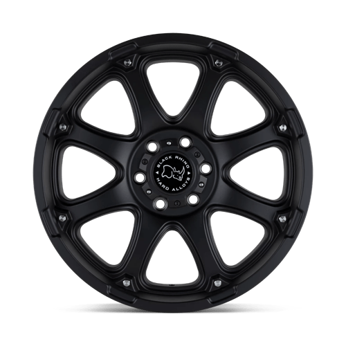 18x9 black rhino hard alloys gla glamis matte black wheel 6x5.5 bolt pattern 12mm offset