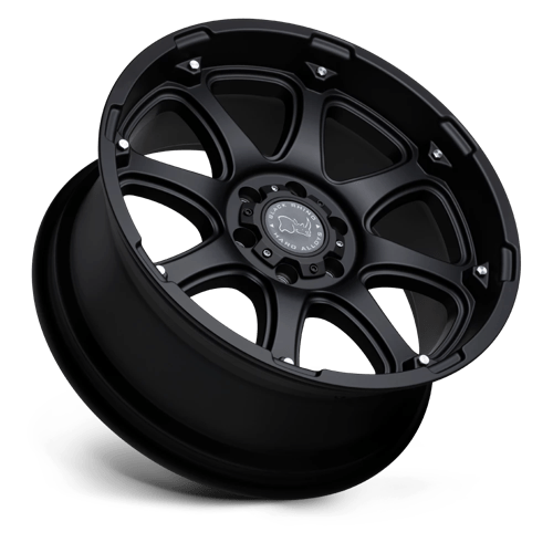 17x9 black rhino hard alloys gla glamis matte black wheel 6x5.5 bolt pattern 12mm offset