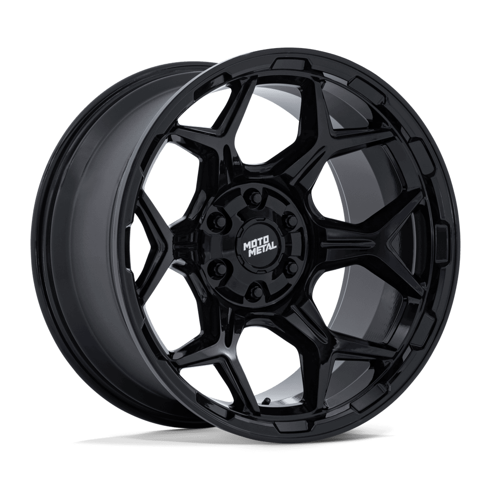 20x10 moto metal mo815 dux gloss black wheel 6x5.5 bolt pattern 18mm offset