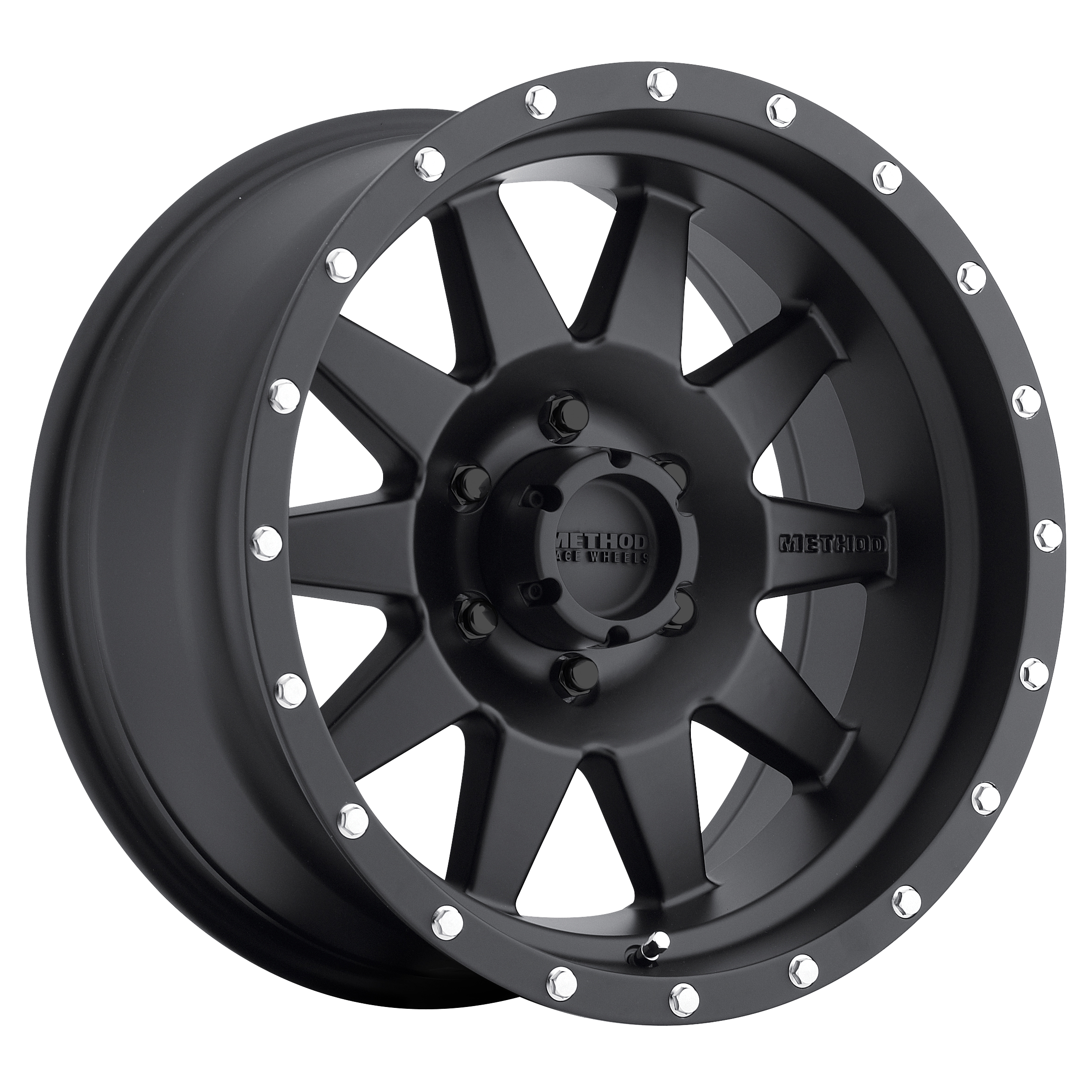 15x7 Method Race Wheels MR301 The Standard Black Wheel 6x5.5 Bolt Pattern -6mm Offset