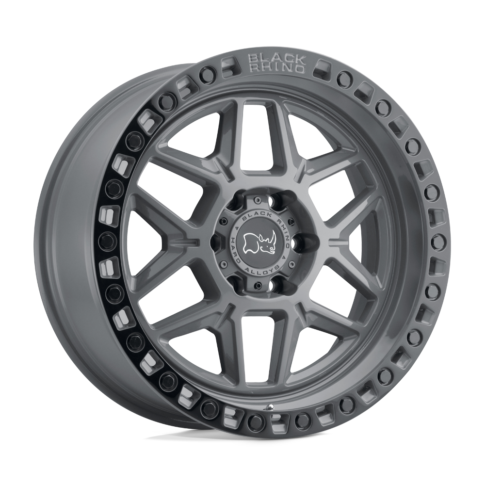 18x9 Black Rhino KLS Kelso Battleship Gray Wheel 6x5.5 Bolt Pattern  12 Offset