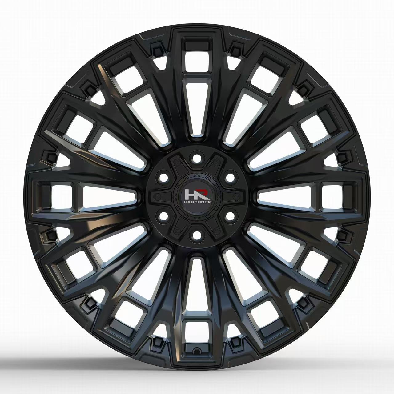 20x10 Hardrock H110 H110 Satin Black Wheel 6x5.5 Bolt Pattern -19mm Offset