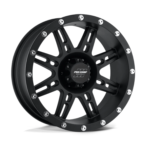 18x9 pro comp alloys pa31 stryker flat black wheel 6x5.5 bolt pattern 0mm offset