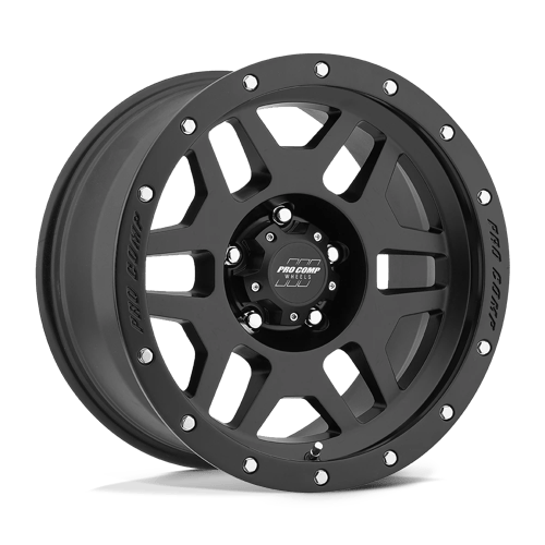 17x9 pro comp alloys pa41 phaser satin black wheel 6x5.5 bolt pattern 6mm offset