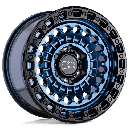 20x9 5 black rhino hard alloys stn sentinel cobalt blue w black ring wheel 6x5.5 bolt pattern 12mm offset