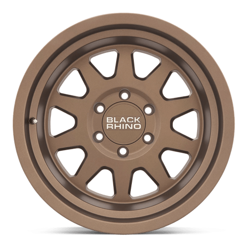 17x9 5 black rhino hard alloys sdm stadium matte bronze wheel 6x5.5 bolt pattern 18mm offset
