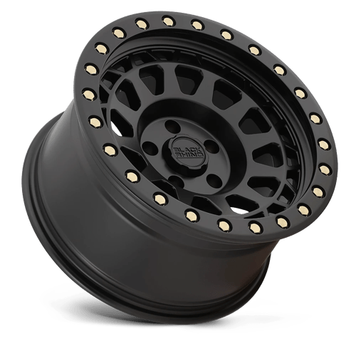 17x9 black rhino hard alloys prm primm matte black w brass bolts wheel 6x5.5 bolt pattern 0mm offset