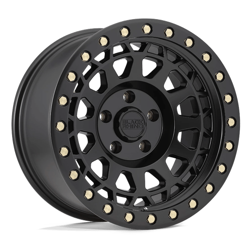 17x9 black rhino hard alloys prm primm matte black w brass bolts wheel 6x5.5 bolt pattern 0mm offset